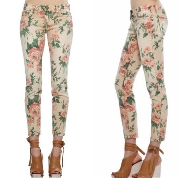 Current Elliott Floral Jeans - Picture 1 of 5